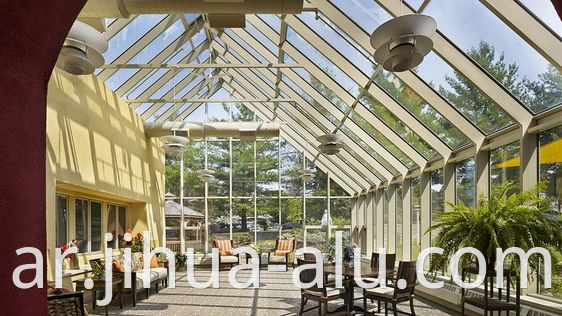 Jihua Aluminium Sunshine House Aluminum Sunroom Glass Sunroom